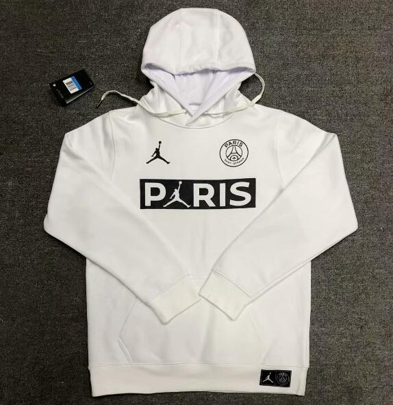 PSG White Hoody Sweater Top 2020/21